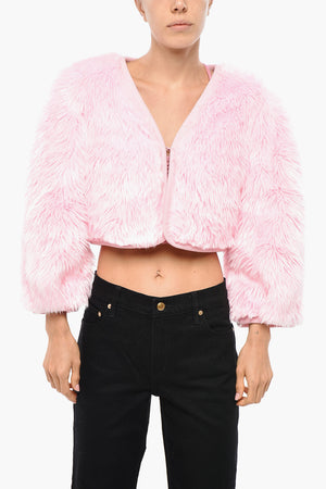 Giubbotto FUNNY Cropped Fit in Ecopelliccia