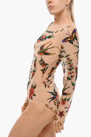 HONEY Body in Mesh Motivo Tattoo