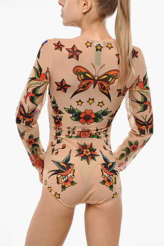 HONEY Body in Mesh Motivo Tattoo