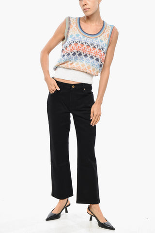 Ärmelloses Stricktop mit Argyle-Muster