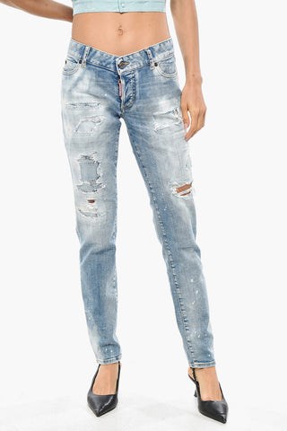 Slim Fit Jeans JENNIFER Acid Wash Effect 14cm