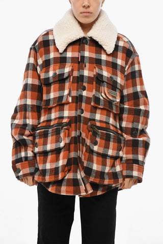 Utility Jacket AMERICANA FIELD in Check with Fleece Lining