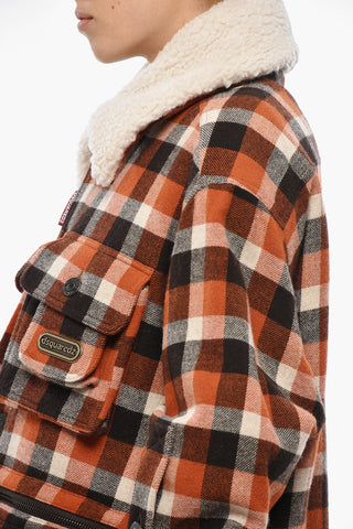Utility Jacket AMERICANA FIELD in Check with Fleece Lining