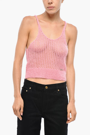 Alpaka Häkel-Crop-Top