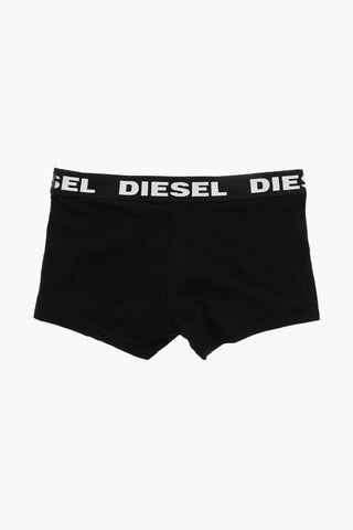 Set 3 Boxer in Cotone Stretch con Elastico Logato