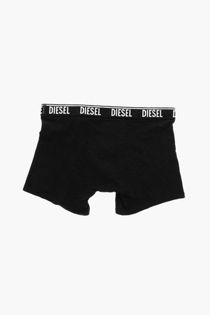 Set Of 3 Stretch Cotton Boxers With Logo Elastic