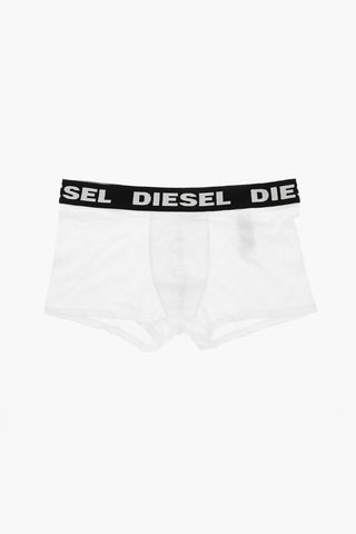 3 Pack Stretch Cotton Boxers with Logoed Band