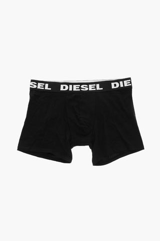 Set 3 Boxer in Cotone Stretch con Elastico Logato