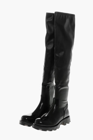 가죽 부츠 D-HAMMER 5cm 청키 솔