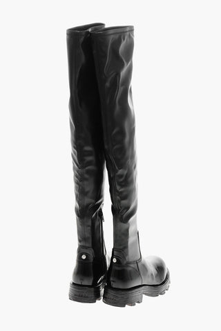 가죽 부츠 D-HAMMER 5cm 청키 솔