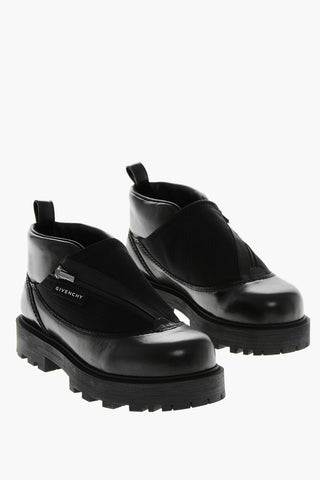 Leather Slip-On Sneakers WORKBOOT with Chunky Sole