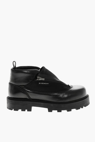 Leather Slip-On Sneakers WORKBOOT with Chunky Sole