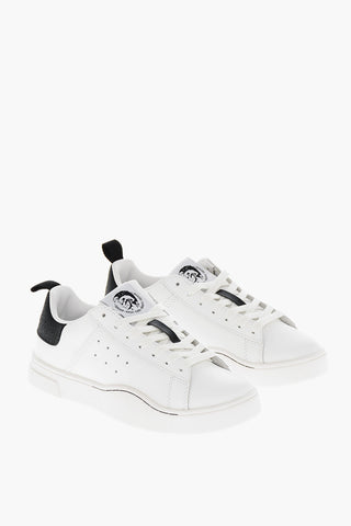 Leather Low-Top Sneakers S-CLEVER with Contrasting Detail