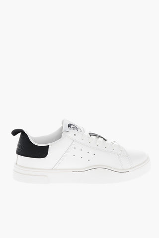Leather Low-Top Sneakers S-CLEVER with Contrasting Detail