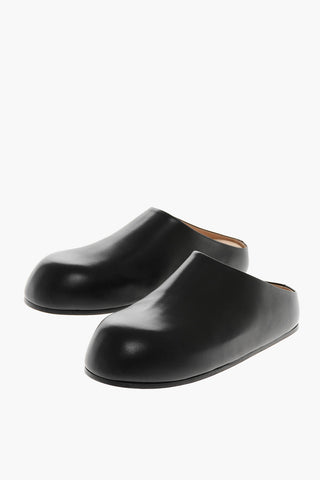 Mules a Tinta Unita In Pelle