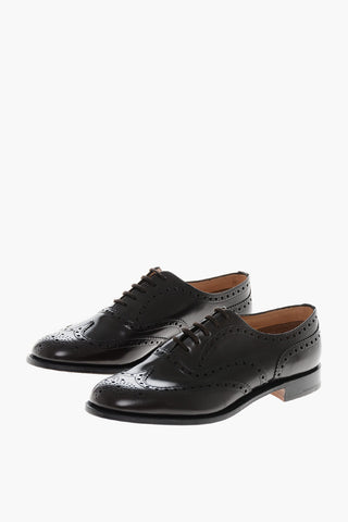 Brushed Cotton BURWOOD 2 Derby Shoes With Brogues Detail