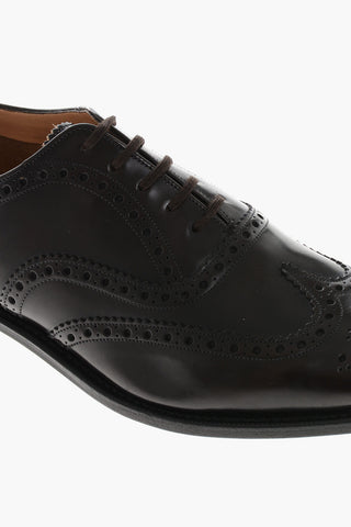 Brushed Cotton BURWOOD 2 Derby Shoes With Brogues Detail