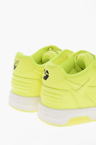 Fluo Effect Leather OUT OF Low-Top Sneakers