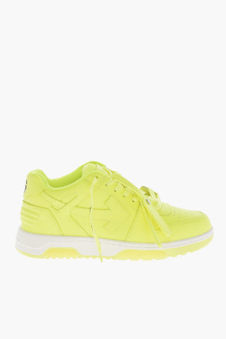 Fluo Effect Leather OUT OF Low-Top Sneakers