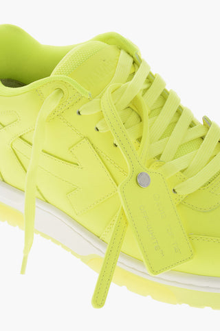 Fluo Effect Leather OUT OF Low-Top Sneakers