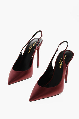 Slingbacks REGALE In Satin con Punta Point 12cm