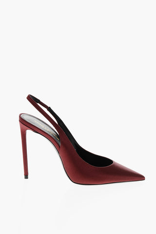 Slingbacks REGALE In Satin con Punta Point 12cm