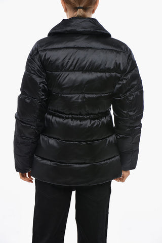Gesteppte Jacke mit Kordelzug in der Taille
