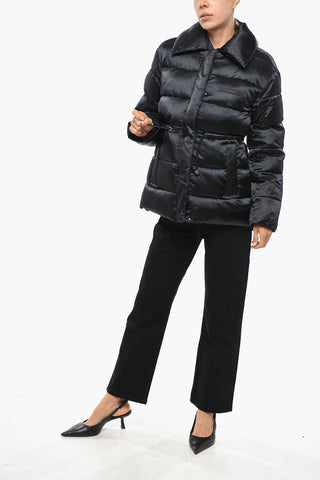 Gesteppte Jacke mit Kordelzug in der Taille