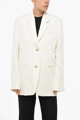 Blazer Monopetto con Tasche a Filo