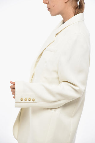 Blazer Monopetto con Tasche a Filo