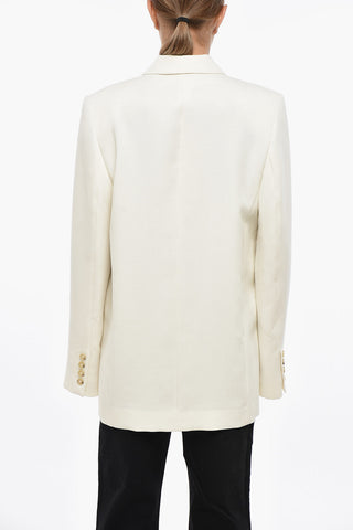 Blazer Monopetto con Tasche a Filo