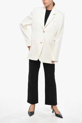 Blazer Monopetto con Tasche a Filo