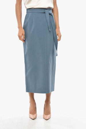 Longuette in Cotone con Cintura