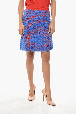 Wool Miniskirt CONFETTI with Eyelash Effect