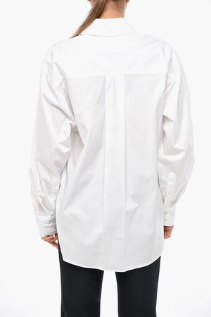 Poplin Blouse FABRIZA with Embroidered Logo