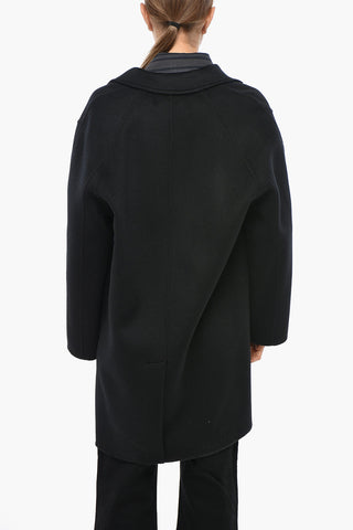 Unlined Wool Coat with Flap Pockets