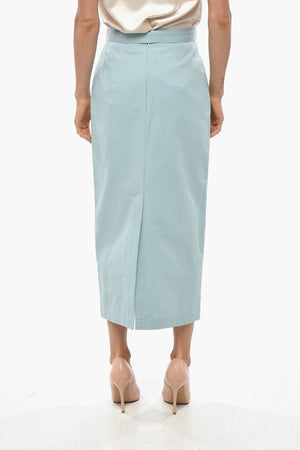 Longuette in Cotone con Cintura