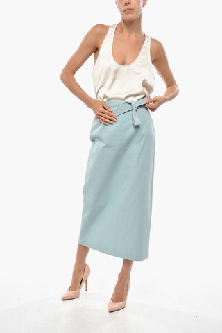 Longuette in Cotone con Cintura