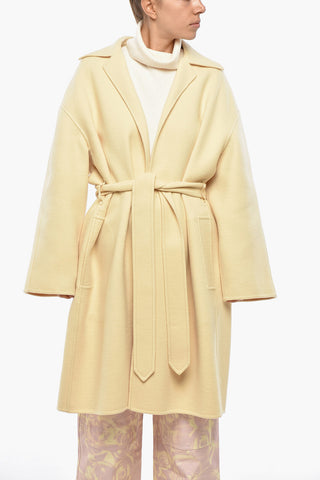 Pure Cashmere Coat with Belt