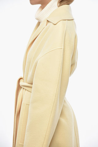 Pure Cashmere Coat with Belt