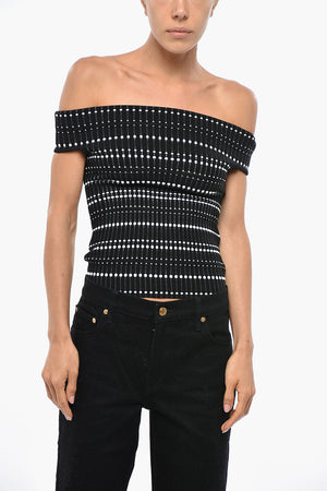 Top Off-Shoulder in Maglia Stretch