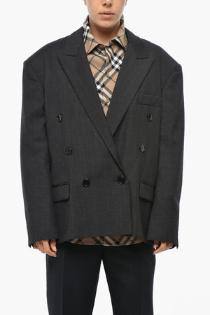 Blazer Doppiopetto Oversized KLERO con Motivo District
