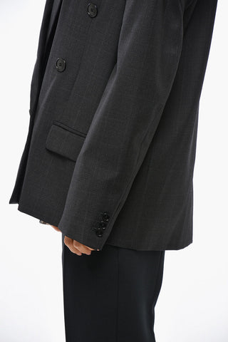 Blazer Doppiopetto Oversized KLERO con Motivo District