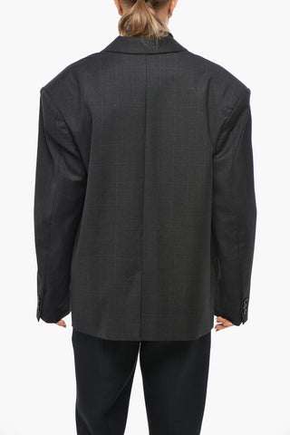 Blazer Doppiopetto Oversized KLERO con Motivo District