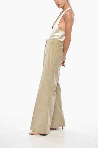 코듀로이 팬츠 TAYLOR 로고 버튼