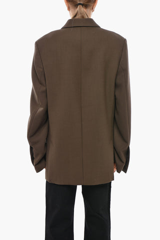 Blazer Oversized in Jersey con 3 Tasche ad Aletta