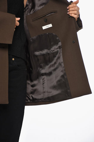 Blazer Oversized in Jersey con 3 Tasche ad Aletta