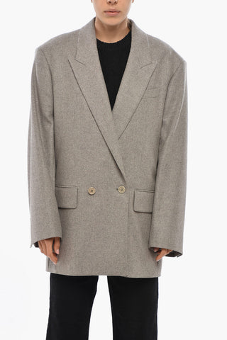 Doppelreihiger Blazer aus Wollmischung im Oversized-Design