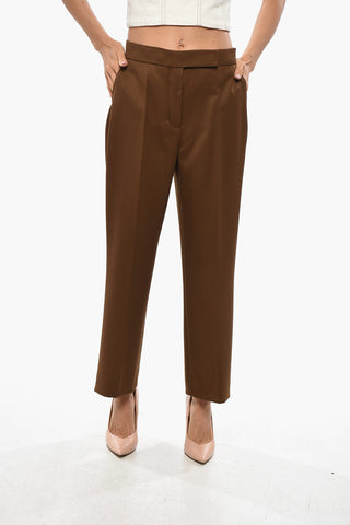 Chinohose aus Woll-Twill