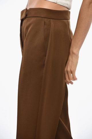 Chinohose aus Woll-Twill